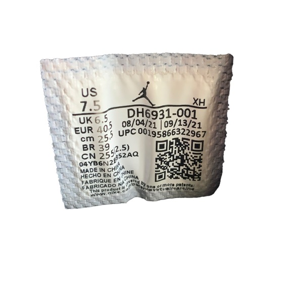 AIR JORDAN 1 LOW “DIAMOND” MENS NIKE SHOE SZ 7.5 - Picture 9 of 11